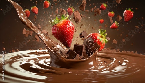 fresa chocolate photo