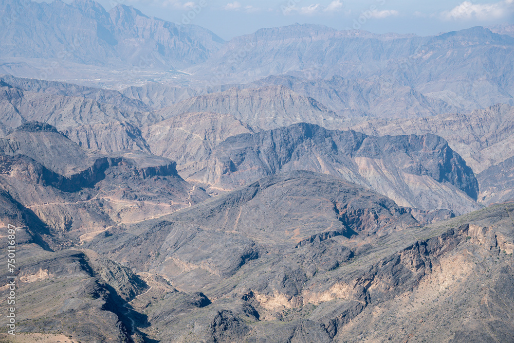 Jabal Shams, Ash-Sham, Al-Adhar mountain range, Oman, cities of Arabia, sights of Oman