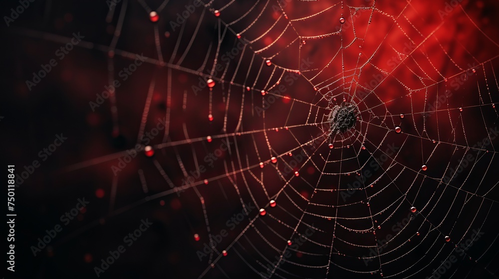 A hauntingly beautiful spider web adds a touch of fright to Halloween decor. A hauntingly beautiful spider web adds a touch of fright to Halloween decor.