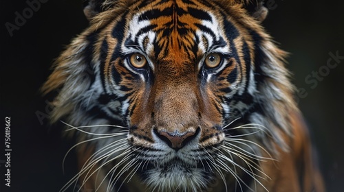 Majestic Tiger in Natural Habitat Generative AI