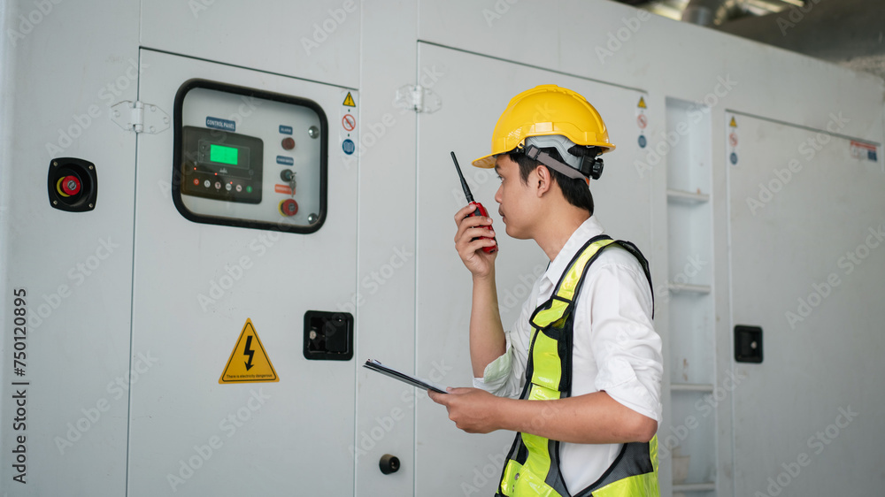 Engineers inspected the electrical switchboard and verified the operational voltage range. Engineers inspected the electrical switchboard and verified the operational voltage range.