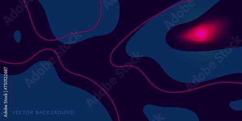 Red Light on Blue Background
