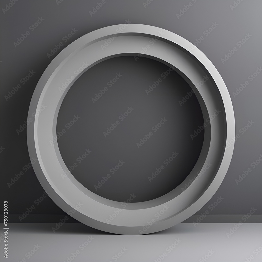 an empty gray circle. modern fantasy design. space for text, postcards an empty gray circle. modern fantasy design. space for text, postcards