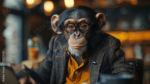 Businessmonkey - A Suited Primate in the Office Generative AI