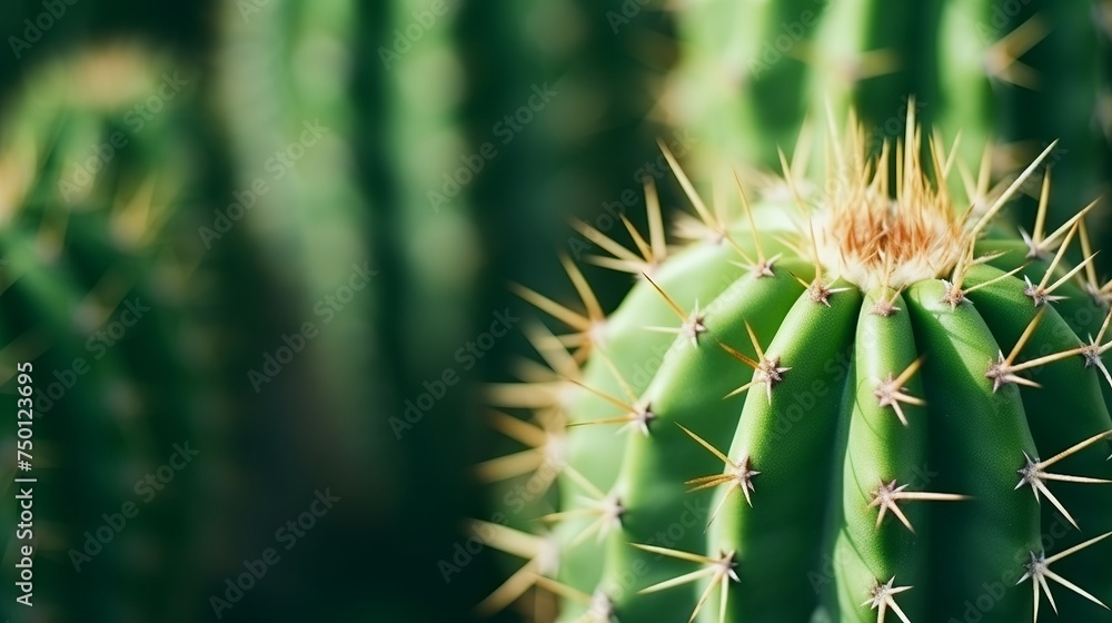 A rustic macro shot captures the texture of a cactus, a tropical plant, with shallow depth of field, offering a natural background with succulent appeal. A rustic macro shot captures the texture of a cactus, a tropical plant, with shallow depth of field, offering a natural background with succulent appeal.