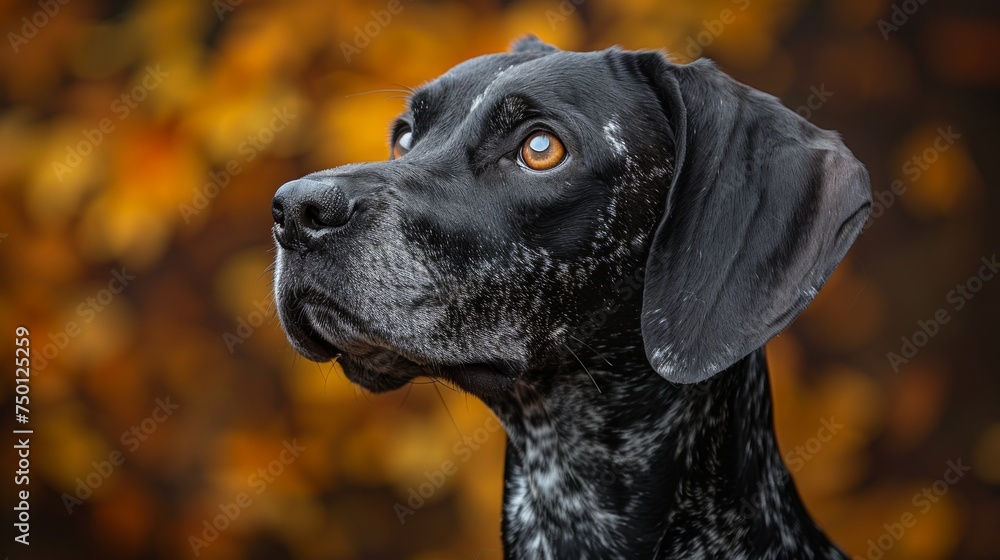 Studio Portrait of a Pointers Breed Dog Generative AI