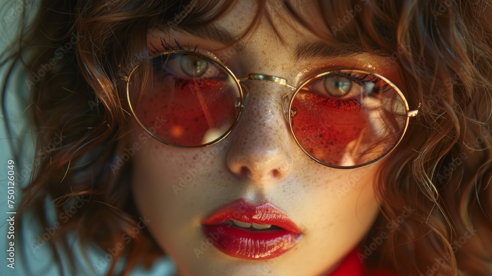 Retro Fashion Model in Spotlight Generative AI Retro Fashion Model in Spotlight Generative AI