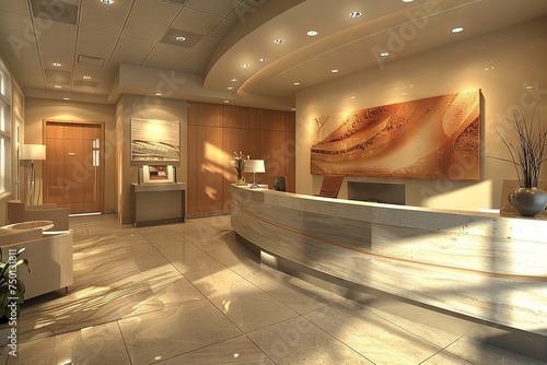 Obraz na płótnie Contemporary Doctor's Office Reception
w salonie