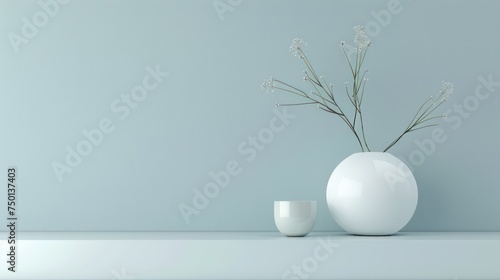 Minimalist illustration suitable for product display and wallpaper