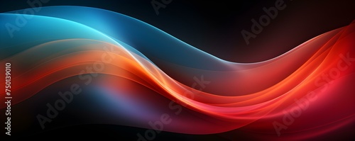 Neon abstract wallpaper featuring luminous lines on a black background. Concept Abstract Art, Neon Colors, Luminous Lines, Dark Background, Digital Wallpaper
