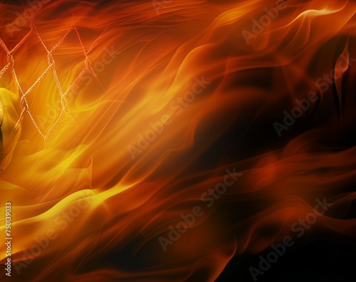 fiery background with flames