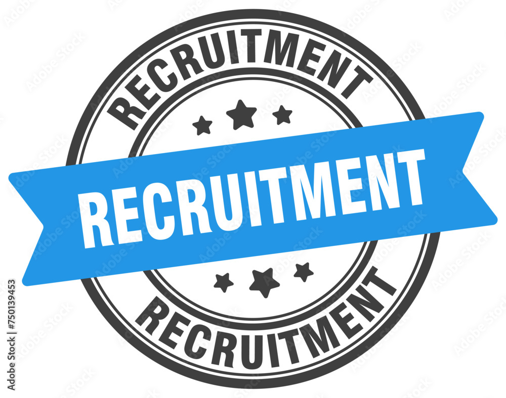 recruitment stamp. recruitment label on transparent background. round sign recruitment stamp. recruitment label on transparent background. round sign
