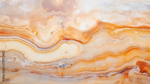 The intricate texture of onyx gemstone is revealed in a macro shot, forming a captivating background.