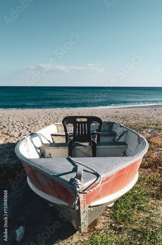 boat on the beach (ID: 750140868)