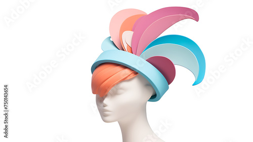Elegant Multicolored Feathered Fascinator Headpiece