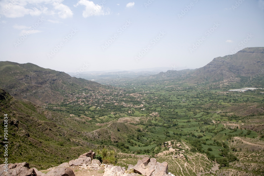 Yemen mountain landscape