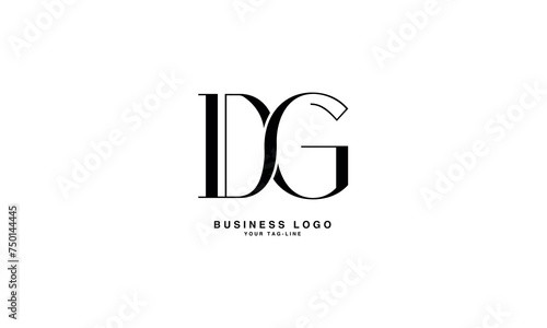 DG, GD, Abstract Letters Logo Monogram