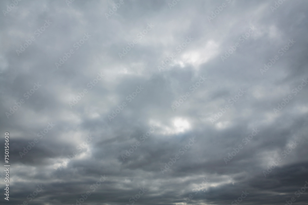 The background of storm clouds before a thunderstorm at dawn.