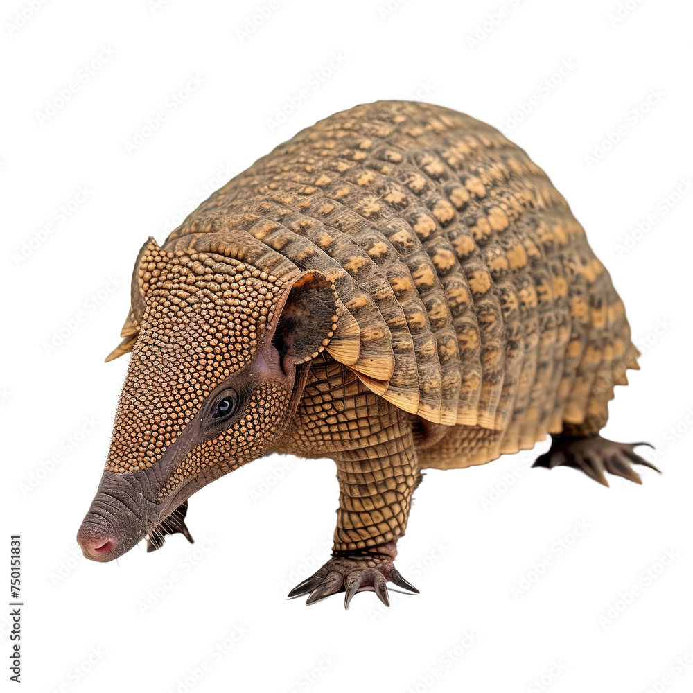 Armadillo on white or transparent background Armadillo on white or transparent background