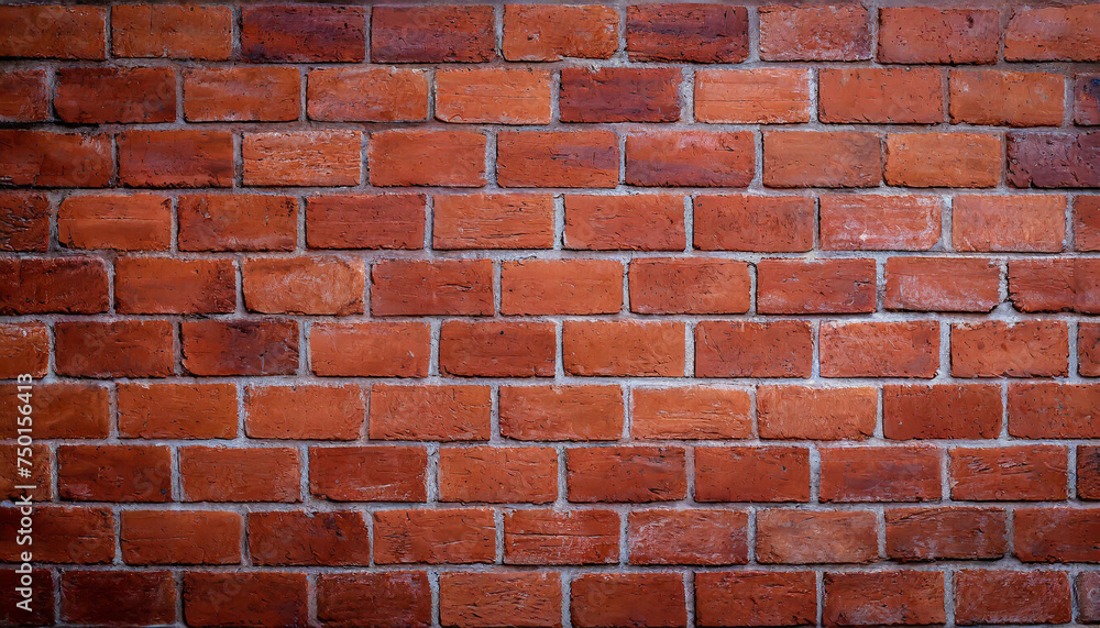 Close up view of a red brick wall. Texture of old dark brown and red brick wall panoramic background. Minimal pattern background concept. Trendy brick wall background idea. Copy space. Close up view of a red brick wall. Texture of old dark brown and red brick wall panoramic background. Minimal pattern background concept. Trendy brick wall background idea. Copy space.