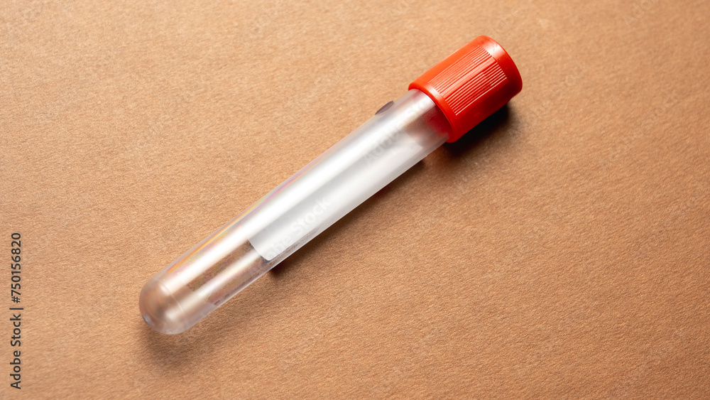 Doping Test, One tubes with athlete's blood taken for doping. Doping Test, One tubes with athlete's blood taken for doping.