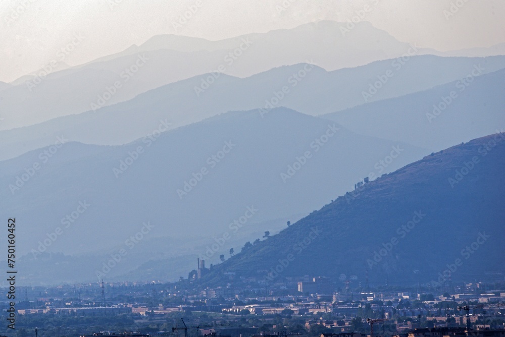 Panorama of the mountains surrounding Firenze