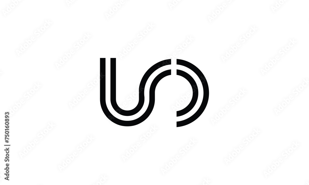 UO, OU,U , O, Abstract Letters Logo Monogram UO, OU,U , O, Abstract Letters Logo Monogram