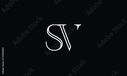 SV, VS, S, V, Abstract Letters Logo monogram