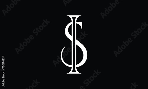 SI, IS, S, I, Abstract Letters Logo monogram