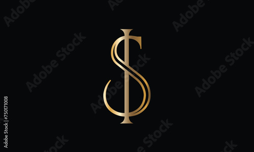 SI, IS, S, I, Abstract Letters Logo monogram