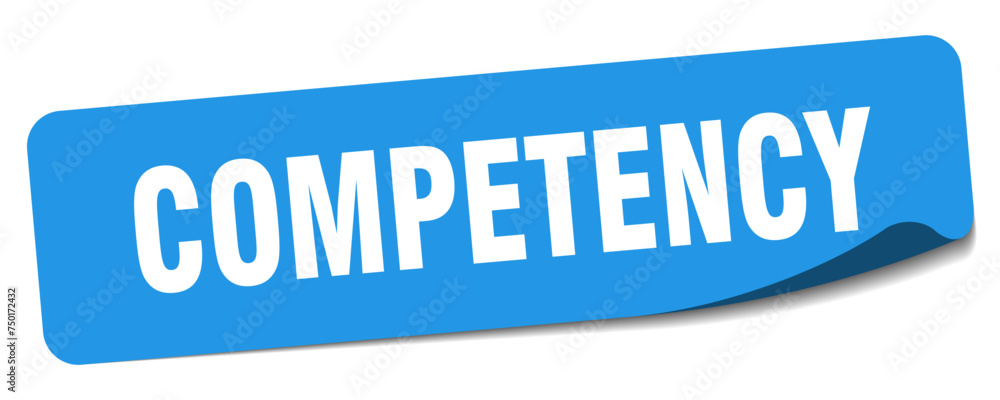 competency sticker. competency label competency sticker. competency label