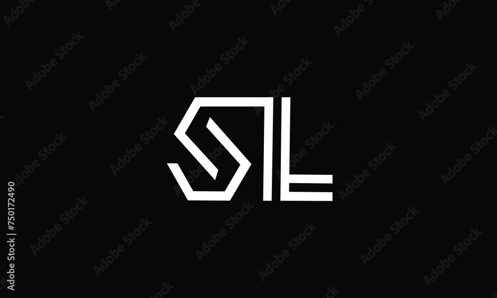 SL, LS, S, L, Abstract Letters Logo Monogram SL, LS, S, L, Abstract Letters Logo Monogram