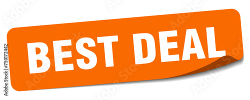 best deal sticker. best deal label