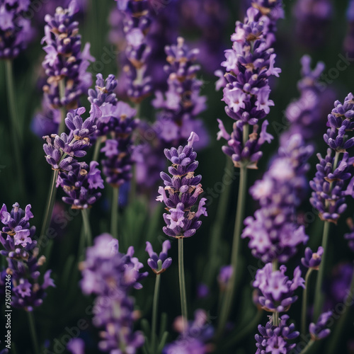 Close-up of Lavender Flowers in Bloom