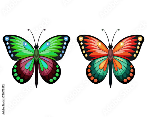 Butterfly t-shirt design, vector graphic, typographic poster or t-shirts streetwear and Urban style, t-shirt design vector, butterfly with glitchy