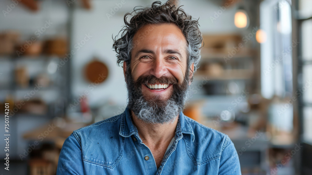 Smiling Man With a Beard Smiling Man With a Beard