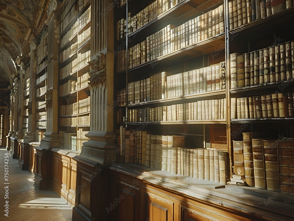 Obraz premium Literary Legacies: Inspiring Generations through Libraries