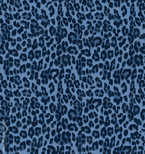 Abstract Animal leopard Seamless repeat print textile pattern Background 