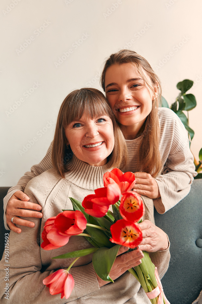 Family at home. Mom daughter and granddaughter at home. Family at home. Mom daughter and granddaughter at home.