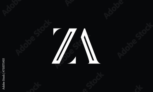 ZA, AZ, Z, A, Abstract Letters Logo Monogram