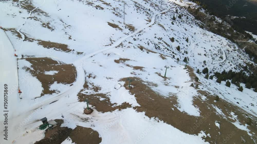 ski slope. lifts on the mountain ski slope. lifts on the mountain
