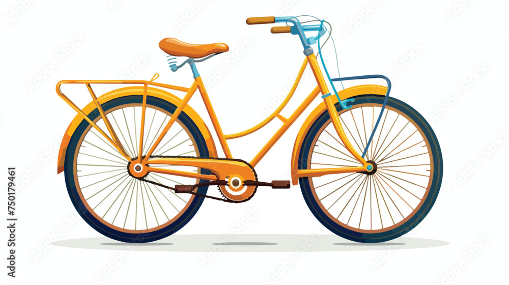 Bike personal transport flat isolated illustration i