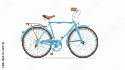 Bike personal transport flat isolated illustration i