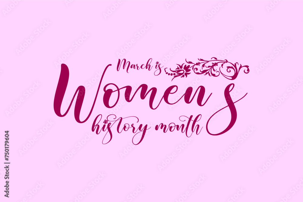 Womens History Month, holiday concept