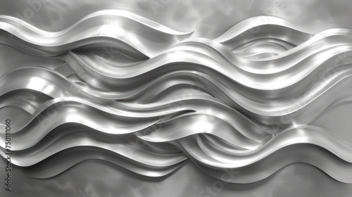  a close up of a wall with a wave design on it's side and a black and white photo of the top of the wall and bottom of the wall.