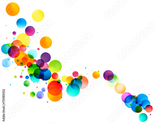 Abstract Colorful Bubble Flight