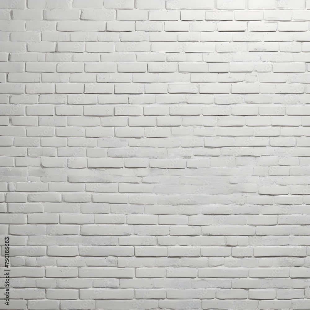 Obraz premium White brick wall. Background with white brick texture. Image AI.
