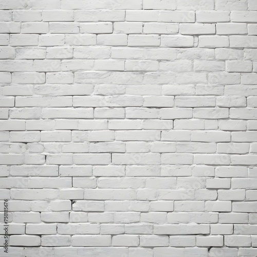 White brick wall. Background with white brick texture. Image AI.