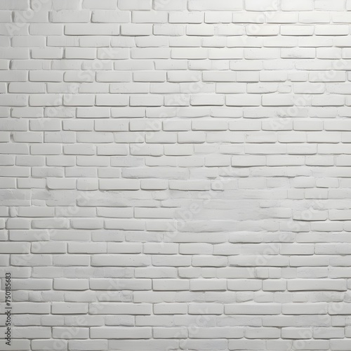 White brick wall. Background with white brick texture. Image AI.
