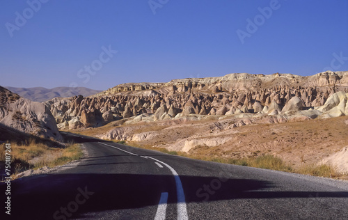 Anatolian road near Avanos in 1992.